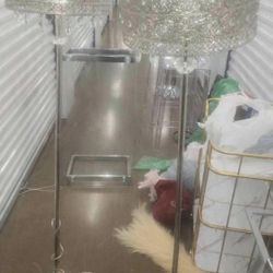 ✨MOVING SALE- Elegant Crystal Floor Lamps (Set of 2) – Luxury Style ✨