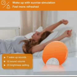 Sunrise Alarm Clock Wake Up Light For Kids Adults Heavy Sleepers With Dual Alarm