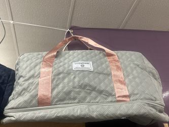 Foldable Weekend Tote Duffle Travel FASHION Bag, NAVY, GRAY, WHITE AVAILABLE