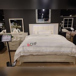 LED Headboard Queen Size Bed Frame - Mattress Sold Separately