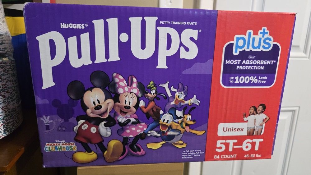 Huggies Pull Ups 5T 6T Unisex 84 Count