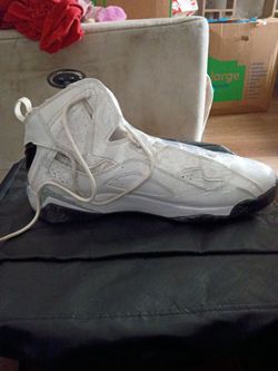 Air Jordan 8 White High-Top Sneaker