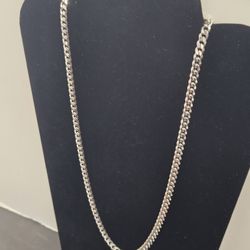 Cuban Silver Necklace 