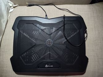 KLIM Ultimate RGB Laptop Cooling Pad – Adjustable Stand, Working Fan