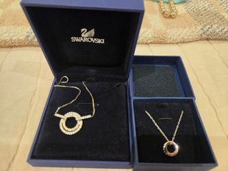 Swarovski necklaces x2 brand new