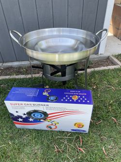 Set De 3ps base, quemador y disco de acero inoxidable