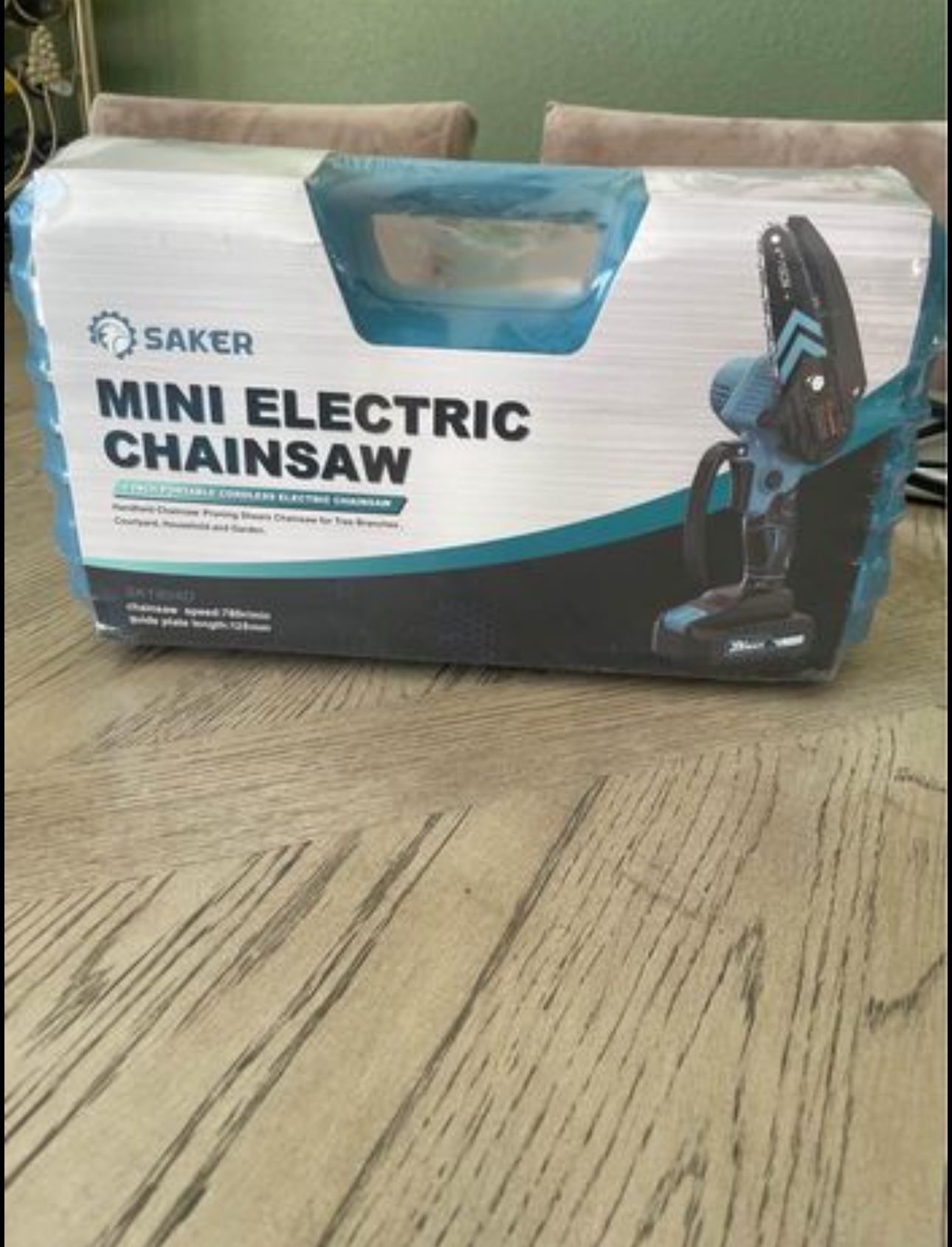 Saker Mini Chainsaw,Portable Electric Chainsaw Cordless,Small Handheld Chain Saw