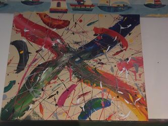 small abstract painting