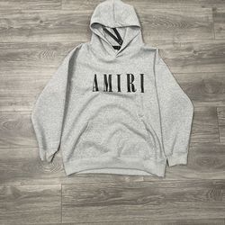 grey amiri hoodie