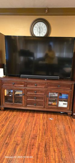 Stand Console  Dresser 70" Inch  Solid Wood