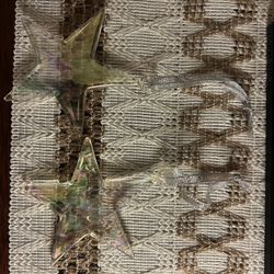 Clear Plastic Hanging Stars