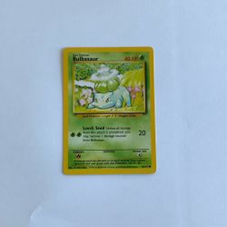 Bulbasuar Vintage (red hp) 1995 Pokémon Card