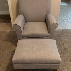 Accent Chair With Ottoman 
