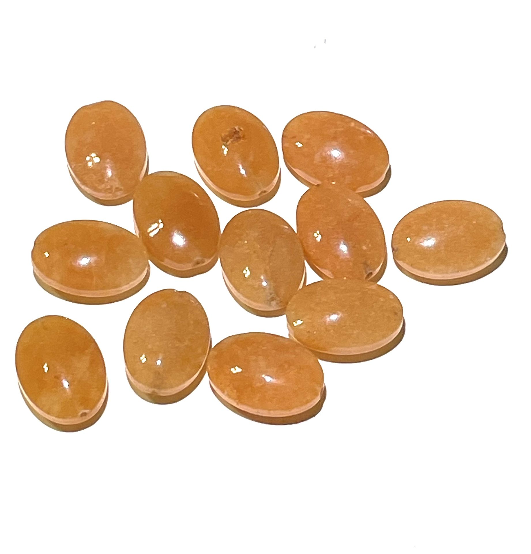 12 Carnelian Beads