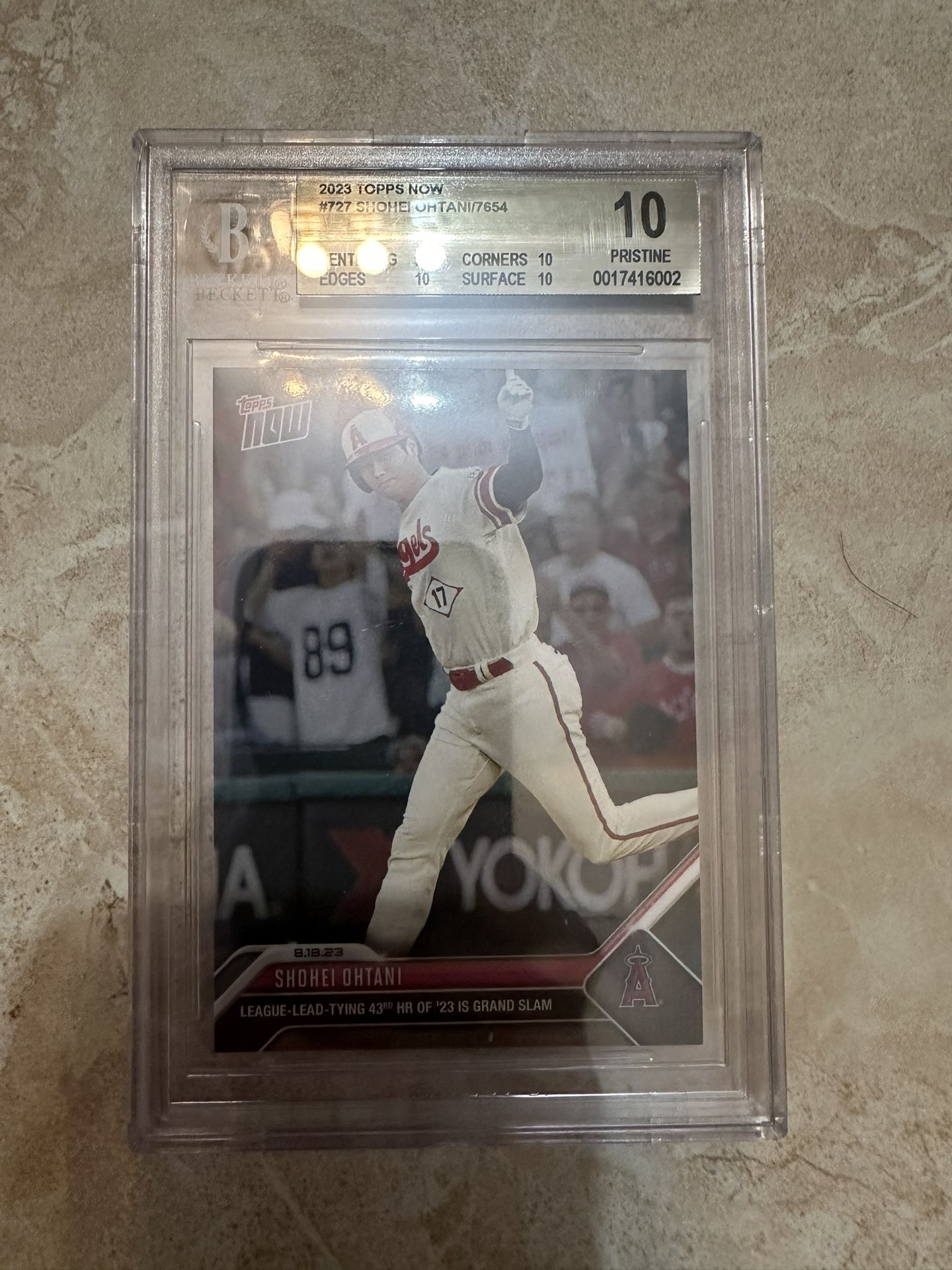Shohei Ohtani Home run Graded 10 Card