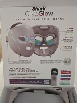 Shark CryoGlow LED Infrared Treatment Mask - Brand New