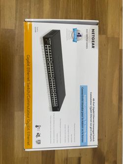NETGEAR GS348 48-Port Gigabit Rackmount Switch (New Sealed)