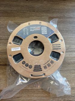 Overture PLA Professional 3D Printer Filament – Black 1kg