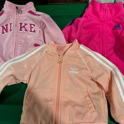 Baby Girl Nike/ Adidas Track Jackets