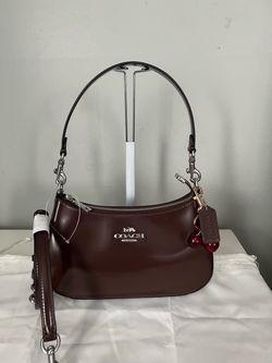 Coach Teri Shoulder Bag Crossbody In Spazzolato Leather Clay