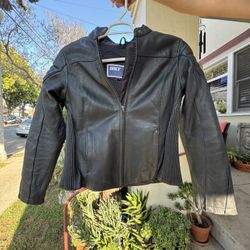 Women’s Leather Armored Motorcycle Jacket