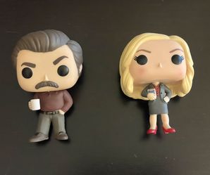 Ron and Leslie Funko Pop Figurines