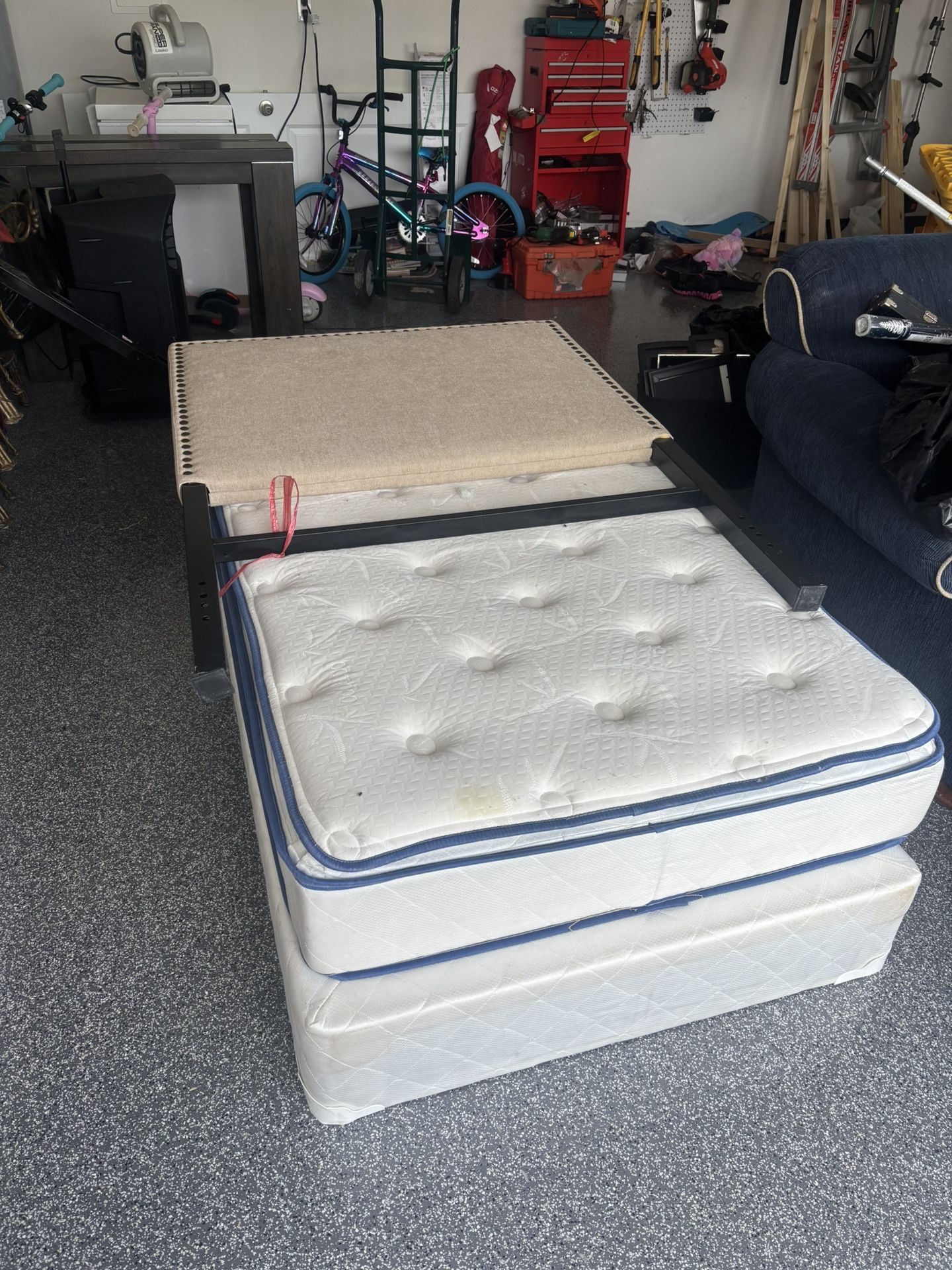 Twin Bed With Mattress And Headboard