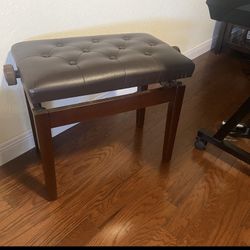 🎹 Adjustable Piano Bench (Tufted Seat)