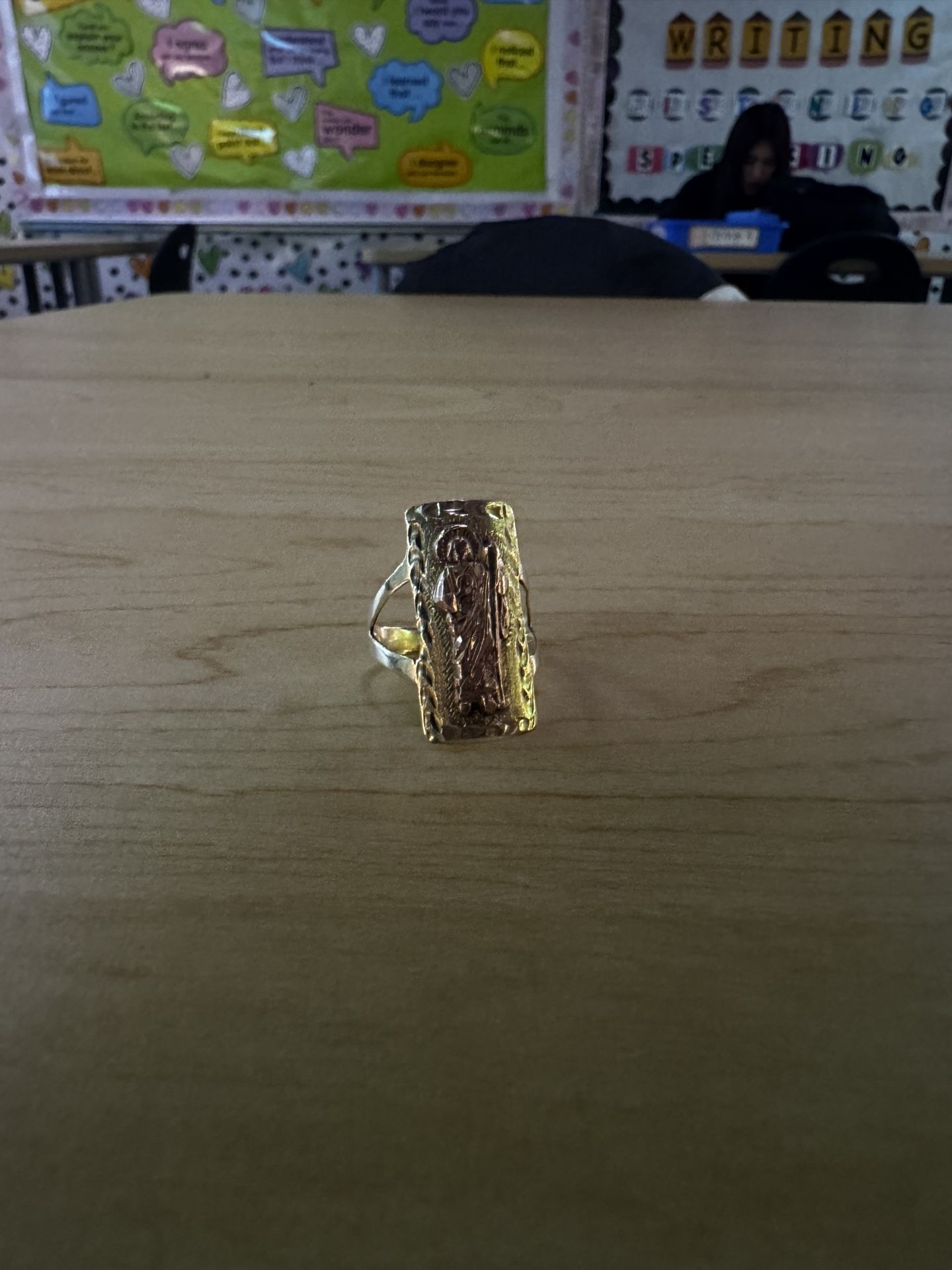 14k Solid Gold San Judas Ring 