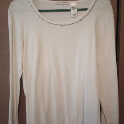 Crazy Horse By Liz Claiborne Diamond Studded Collar Sz XL $10 MPU SERIOUS INQUIRIES ONLY