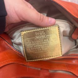 Vintage Coach leather shoulder bag