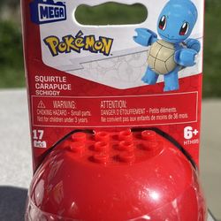 MEGA Pokemon Squirtle Building Toy Kits with Action Figure (17 Pieces) 