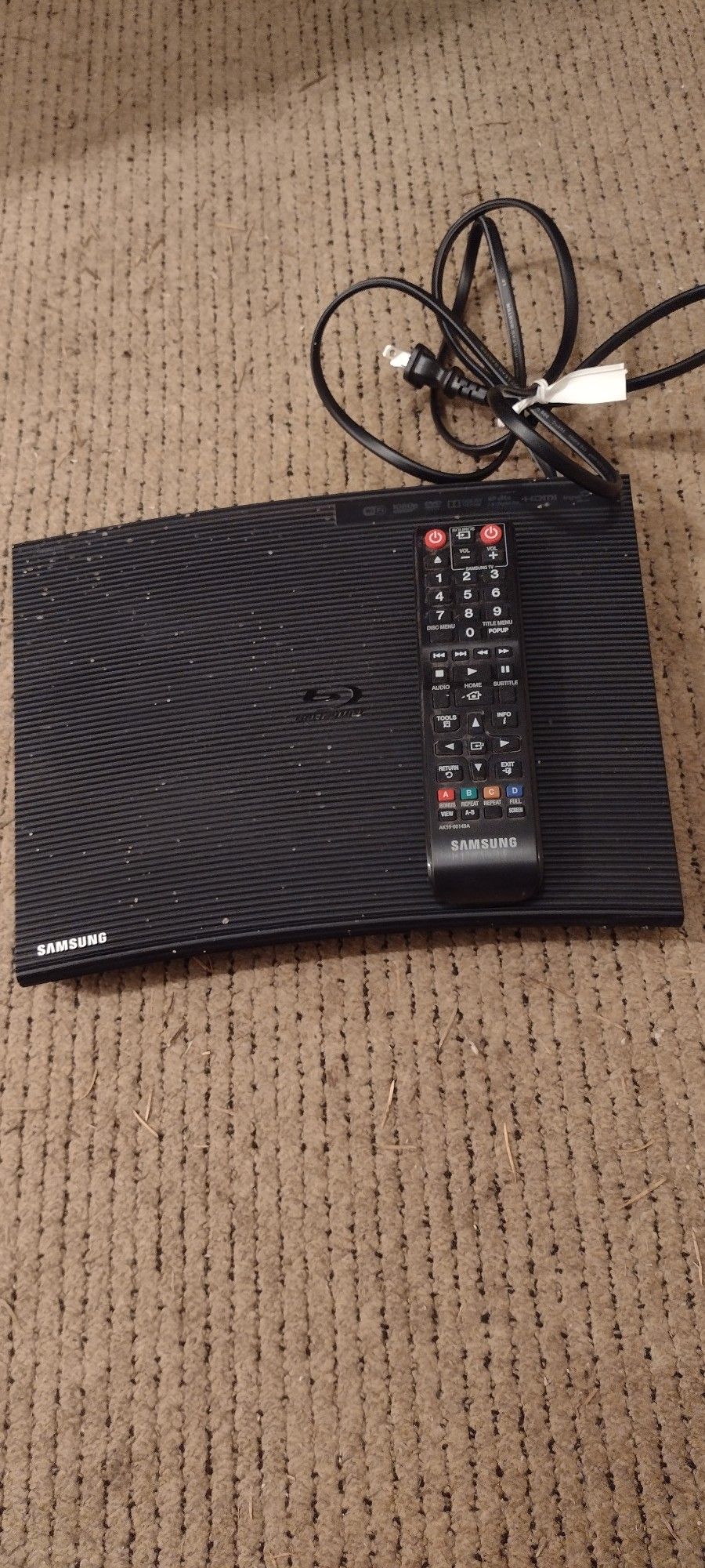 SAMSUNG DVD PLAYER MODEL BD-J5700 WITH REMOTE CASH ONLY