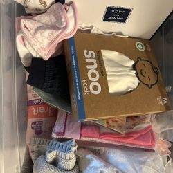 Box Of Baby Girl Items 