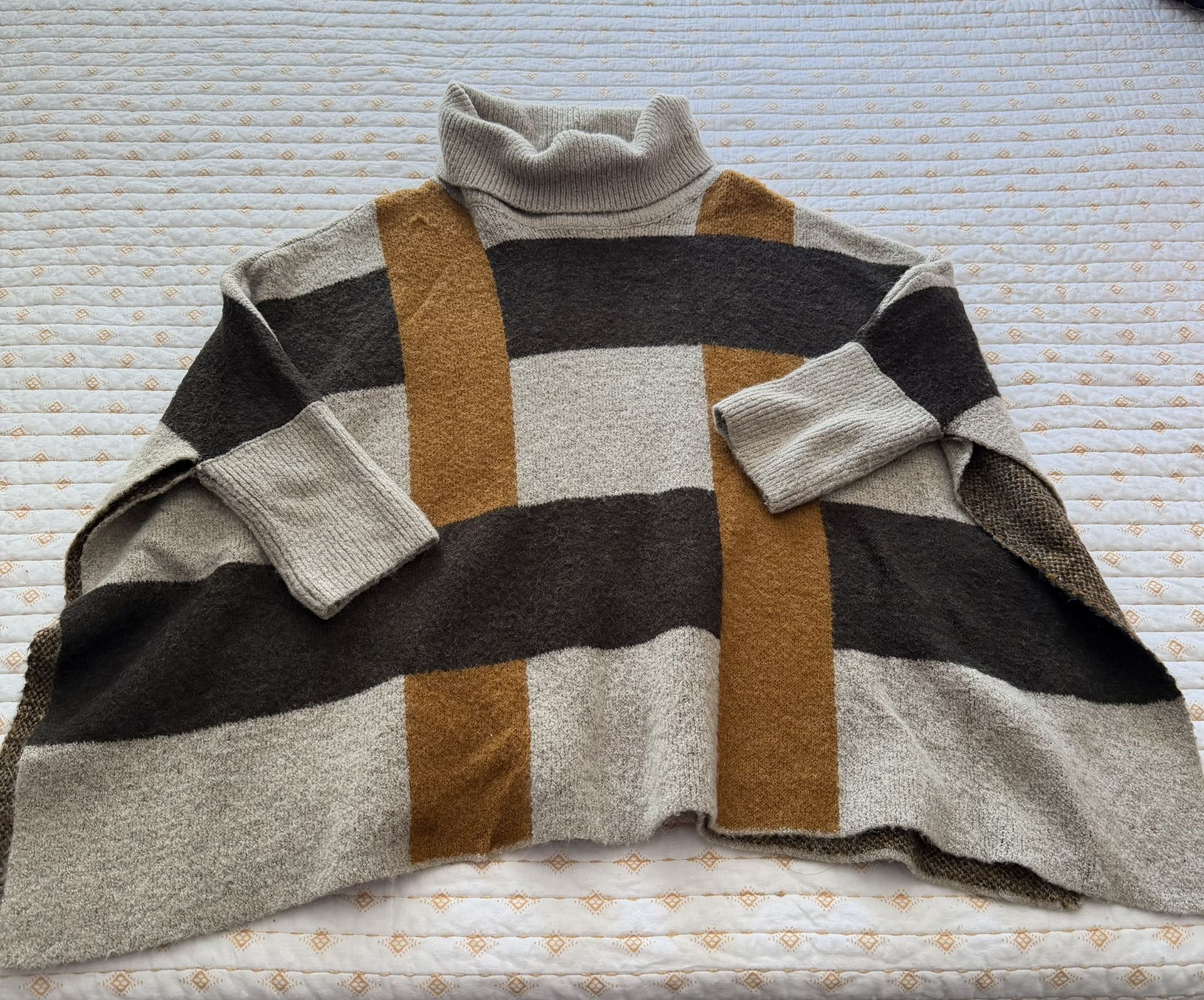 Zara Poncho Knit Sweater