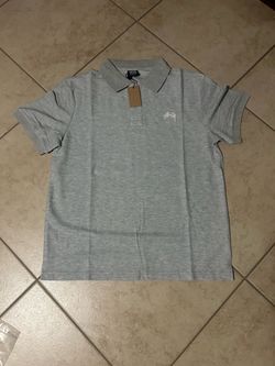 Gray Stussy Polo
