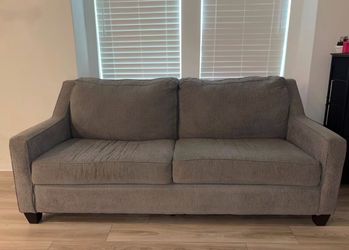 Grey love seat couch