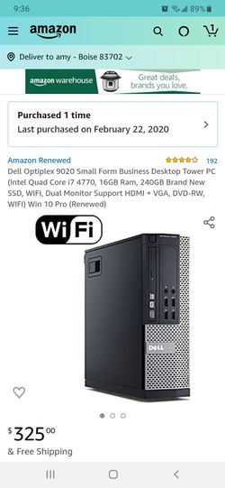 Dell Optiplex 9020 small form factor- renewed