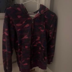 Purple bape hoodie