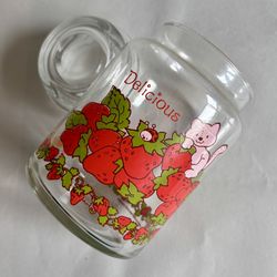 Vintage American Greetings Strawberry Shortcake Glass Canister 