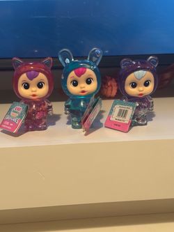 Cry Babies Squishies Figures Set of 3