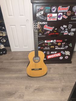 Guitar comes with a free case