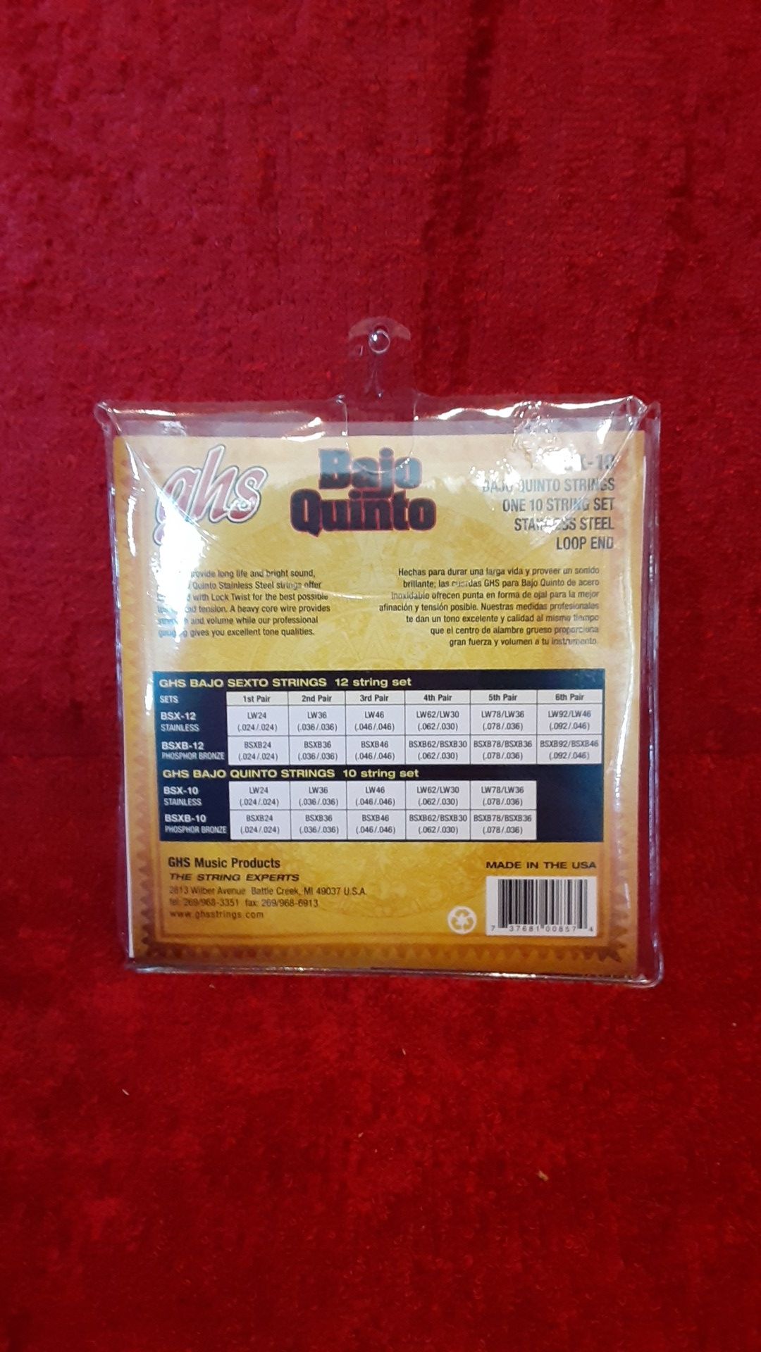 GHS Bajo Quinto Stainless Steel