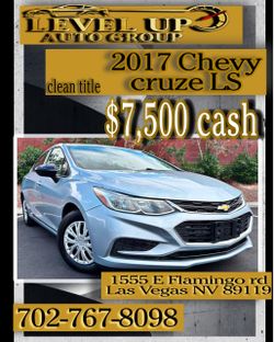 2017 Chevy Cruze LS • SEDAN • CLEAN TITLE • EXCELLENT CONDITION • RELIABLE