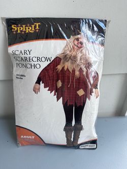 Spirit Halloween Scary Scarecrow Poncho Costume