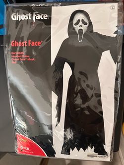 Ghost Face Child Halloween Costume Small 4-6