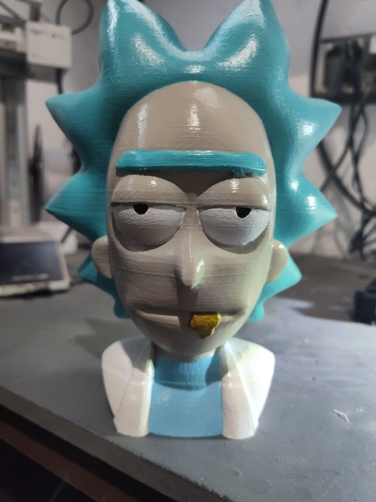 Bust Statue Of Rick Sanchez Rick And Morty