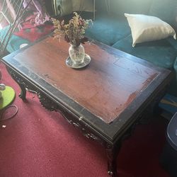 Antique Wooden Coffee Table 