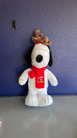 Christmas snoopy with antlers