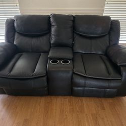 Loveseat Recliner With USB Plugs Has Some Wear See Pictures
